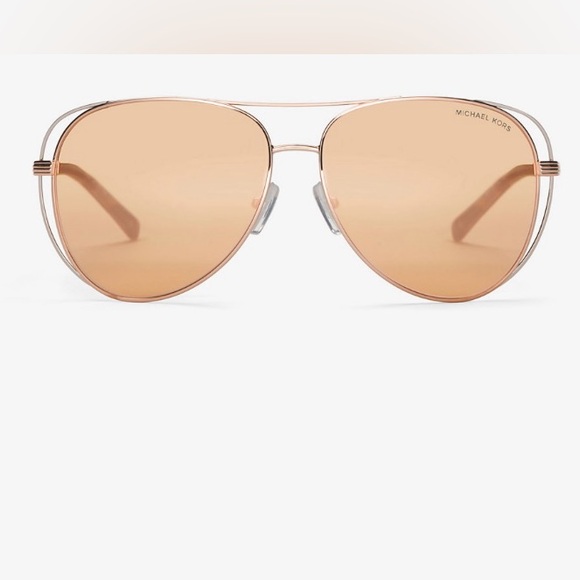 Michael Kors Accessories - ☀️ Michael Kors Lai Aviator Sunglasses in Rosegold ✨ with Case!